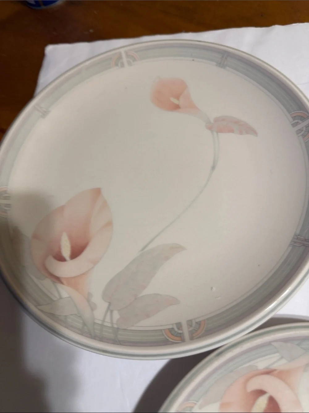 Noritake  Eternal Blush  floral  Dinner Plates made in Ireland